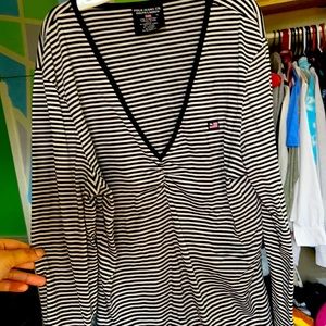 Medium, Ralph Lauren , black and white stripes